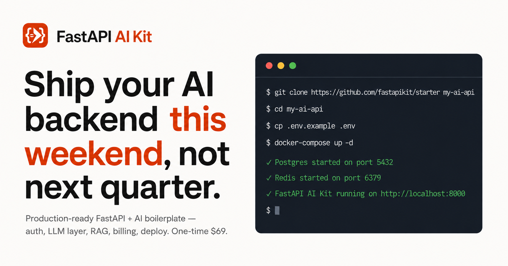 FastAPI AI Kit screenshot